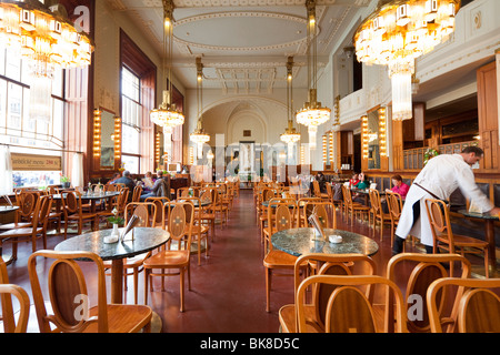 Café, Gemeindehaus, Obecní Dům, Prag, Tschechische Republik Stockfoto