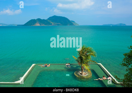 Pool, Evason Hotel, Insel Phuket, Thailand, Asien Stockfoto