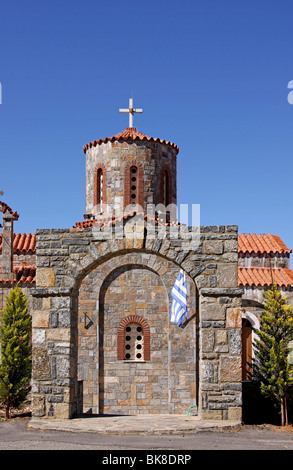 Kirche, Bergdorf Axos, Kreta, Griechenland, Europa Stockfoto