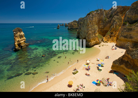 Praia Dona Ana in der Nähe von Lagos, Algarve, Portugal, Europa Stockfoto