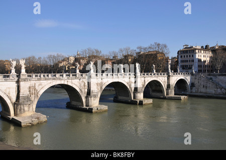 Engelsbrücke, historisches Stadtzentrum, Rom, Italien, Europa Stockfoto