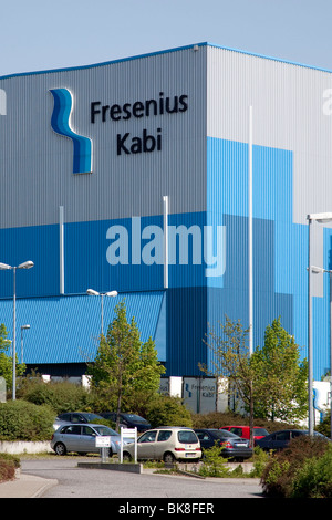 Produktionsstätte der Firma Fresenius Kabi Deutschland GmbH, Teil der Fresenius SE in Friedberg, Hessen, Deutschland, Europa Stockfoto