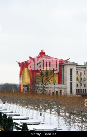 Chinesische Dekoration in Mont des Arts, Brüssel, Belgien Stockfoto