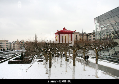 Chinesische Dekoration in Mont des Arts, Brüssel, Belgien Stockfoto