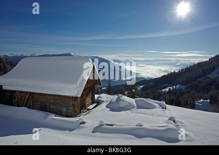 Alm Hütte am hohen Tauern Gebirge, Liesertal, Kärnten, Austria, Europe Stockfoto