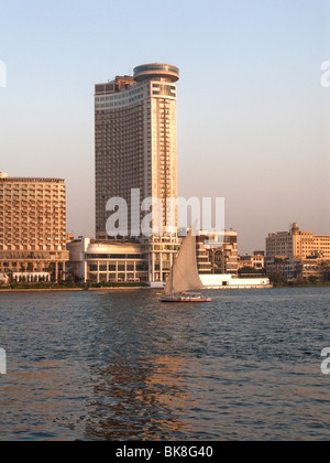 Grand Hyatt Hotel neben dem Nil, Kairo, Ägypten Stockfoto