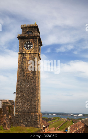 Uhrturm in Galle Fort, Galle, Sri Lanka Stockfoto