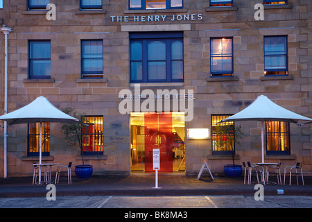 Henry Jones Kunsthotel, Hunter Street, Victoria Dock, Hobart, Tasmanien, Australien Stockfoto