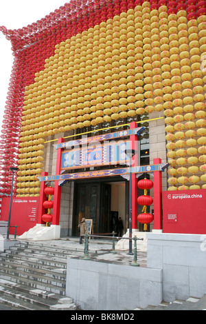 Chinesische Dekoration in Mont des Arts, Brüssel, Belgien Stockfoto