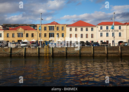 Die Henry Jones Art Hotel und historische Henry Jones Jam Factory, Hunter Street, Victoria Dock, Hobart, Tasmanien, Australien Stockfoto