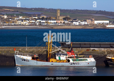 Penzance aus Newlyn Harbour Stockfoto