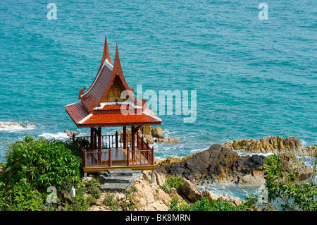 Tempel in Choeng Mon Bucht, Ko Samui Insel, Thailand, Asien Stockfoto