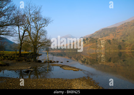 Yr Aran aus Llyn Gwynant, Snowdonia, Nordwales, Großbritannien Stockfoto