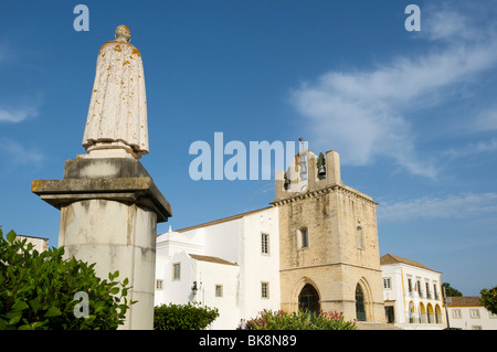 Kathedrale von Faro, Algarve, Portugal, Europa Stockfoto