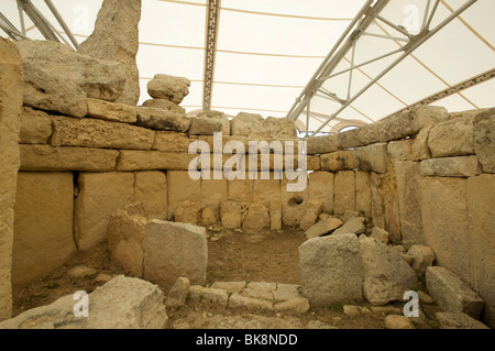 Mnajdra Tempelruinen in Malta, Europa Stockfoto