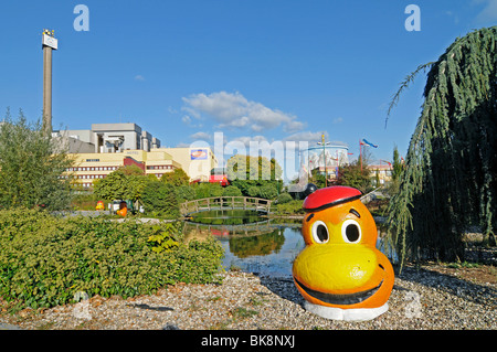 Wunderland Kalkar, Freizeitpark, Familienpark, ehemaligen schnellen Brüter Kernkraftwerk Kalkar, Niederrhein, North Rh Stockfoto