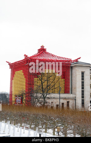 Chinesische Dekoration in Mont des Arts, Brüssel, Belgien Stockfoto