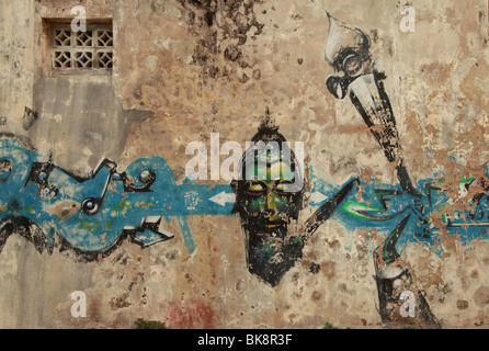 Graffiti in Georgetown, Penang, Malaysia Stockfoto