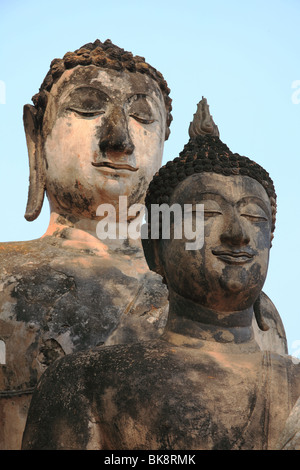 Buddha-Statue im Wat Sr ich Rattanamahathat Chanliang, in Sri Satchanalai, Thailand Stockfoto