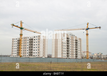 Bau von Wohnungen. Stockfoto