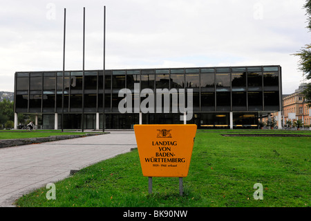 Außerhalb des Parlaments Gebäude des Landes Baden-Württemberg, Stuttgart, Baden-Württemberg, Deutschland, Europa Stockfoto