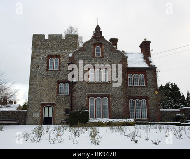 Wohnturm in Canterbury dient als Büro des Oberbürgermeisters, Kent, UK. Stockfoto