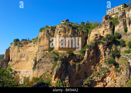 ´Parador Nacional´ staatlichen Hotel Ronda. Provinz Málaga, Andalusien. Spanien Stockfoto