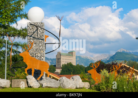 Burg Sonthofen, Allgäu, Bayern, Deutschland, Europa Stockfoto