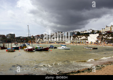 STURM ÜBER VIKING BAY BROADSTAIRS KENT 2009. Stockfoto