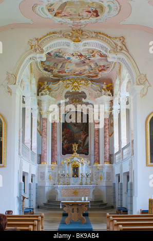 St.-Sebastian-Kapelle, Wertach, Allgäu, Bayern, Deutschland, Europa Stockfoto