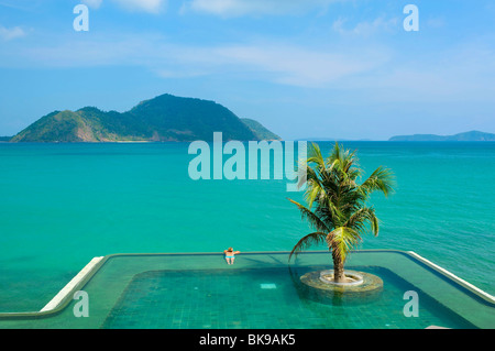 Pool, Evason Hotel, Insel Phuket, Thailand, Asien Stockfoto