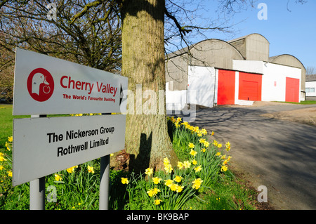 Cherry Valley Entlein Company Rothwell Lincolnshire England. Stockfoto