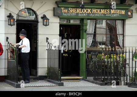 Das Sherlock Holmes Museum Baker Street London Stockfoto