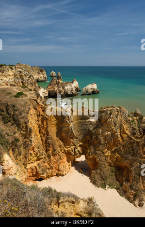 Praia Dos Tres Irmãos in der Nähe von Alvor, Algarve, Portugal, Europa Stockfoto