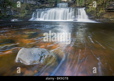 Cotter Force Wasserfall bei Apersett, Wensleydale, Yorkshire Dales, North Yorkshire, Großbritannien Stockfoto