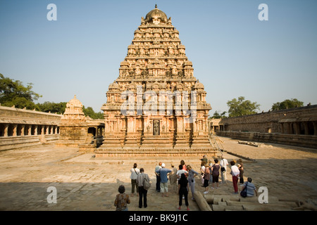 Der Airatesvara Tempel in Dharasuram, Kumbakonam, Tamil Nadu, Indien Stockfoto