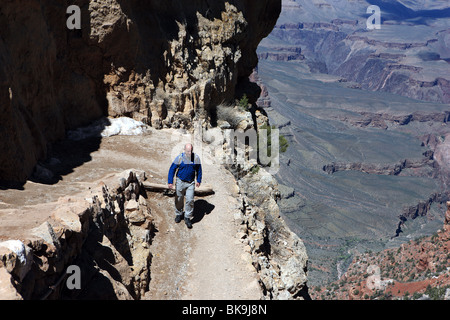 Walker auf dem South Kaibab Trail in Grand Canyon Stockfoto