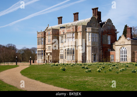 Frühling-Szene in Felbrigg Hall, in der Nähe von Cromer in Norfolk.  NB-Aufnahmen von öffentlichen Fußweg (Weber Weg). Stockfoto