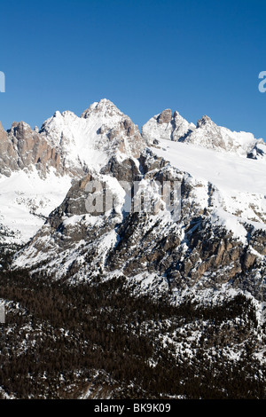 Die Geisler Geislerspitzen Selva Val Gardena-Dolomiten-Italien Stockfoto