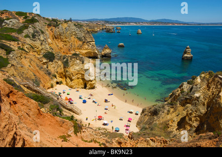 Praia Camilo in der Nähe von Lagos, Algarve, Portugal, Europa Stockfoto