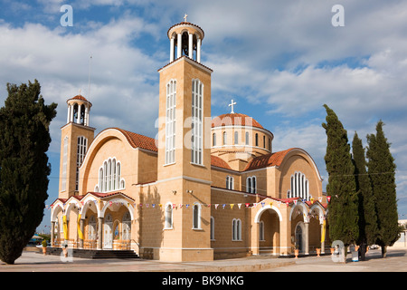 Neue Kirche von St. Georg, Agios Georgios, Paralimni, Zypern, Südzypern, Griechisch, Europa Stockfoto