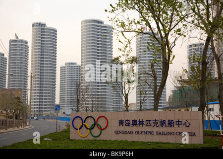 Qingdao Olympischen Segelzentrum, Shandong, China Stockfoto