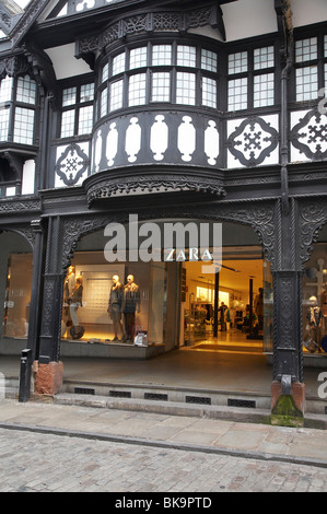 Zara Mode Shop in Chester UK Stockfoto