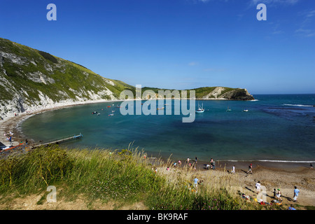 Lulworth Cove, Dorset, England, Vereinigtes Königreich Stockfoto