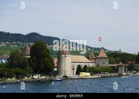 Burg von Rolle, Rolle, La Cote, Kanton Waadt, Schweiz Stockfoto