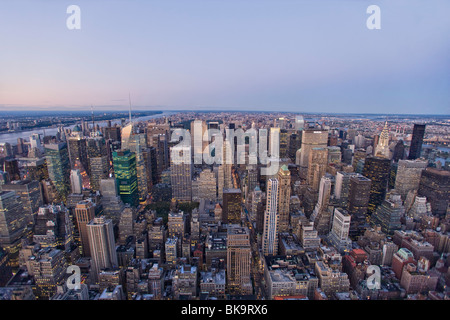 Blick vom Empire State Building in Midtown Manhattan, New York City, New York, USA Stockfoto