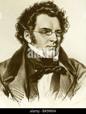 FRANZ SCHUBERT - österreichische Komponist (1797-1828) Stockfoto