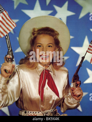 BETTY GRABLE - US-Schauspielerin über 1944 Stockfoto