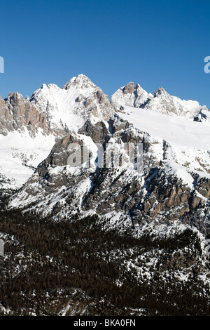 Die Geisler Geislerspitzen Selva Val Gardena-Dolomiten-Italien Stockfoto