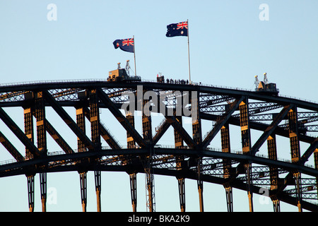 Sydney Harbour Bridge Climb in Sydney, New South Wales, Australien Stockfoto